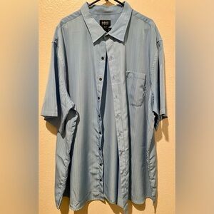 Harbor Bay Light Blue Short-Sleeve Button-Down Shirt